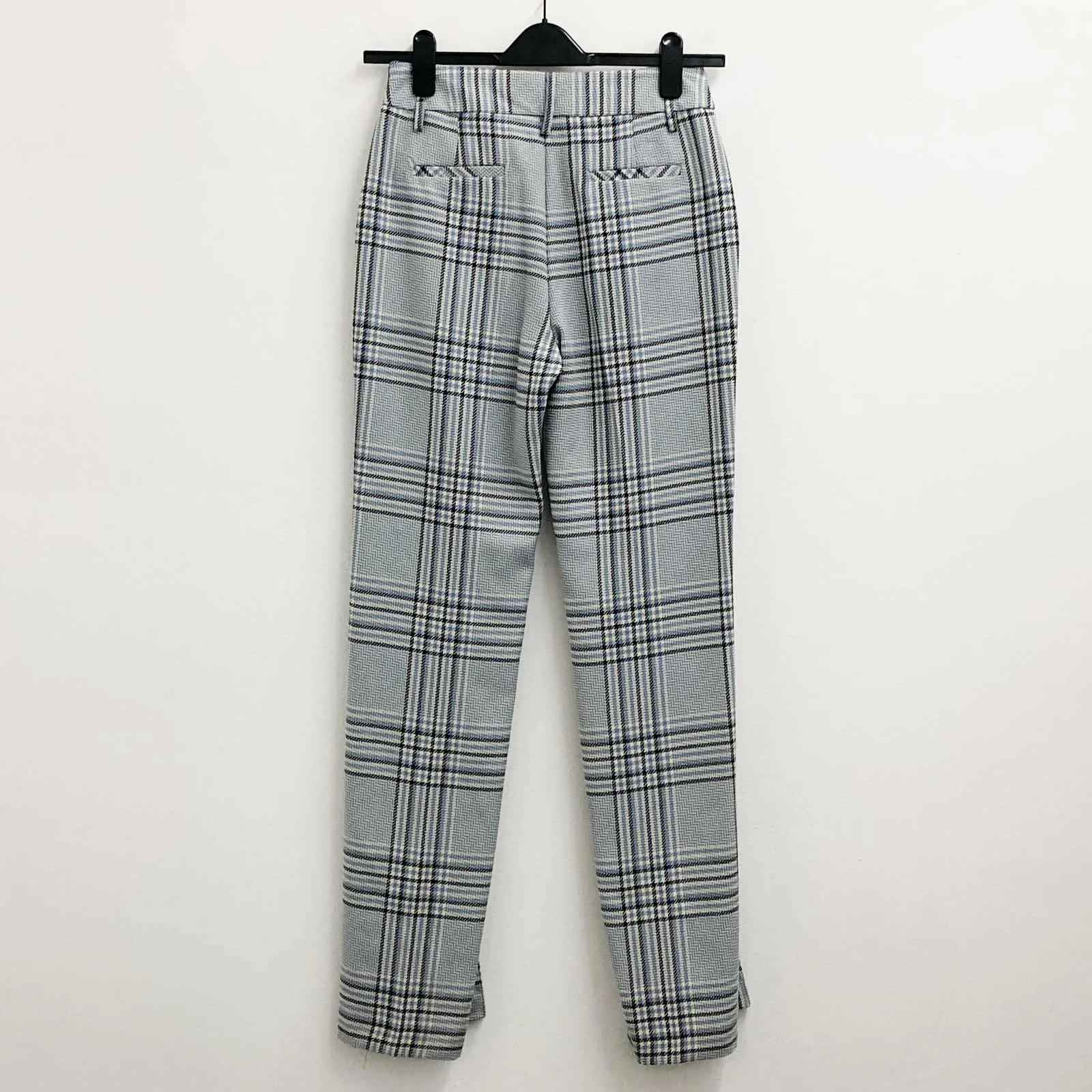 Primark Trousers Size 10 Light Blue Check Tailored