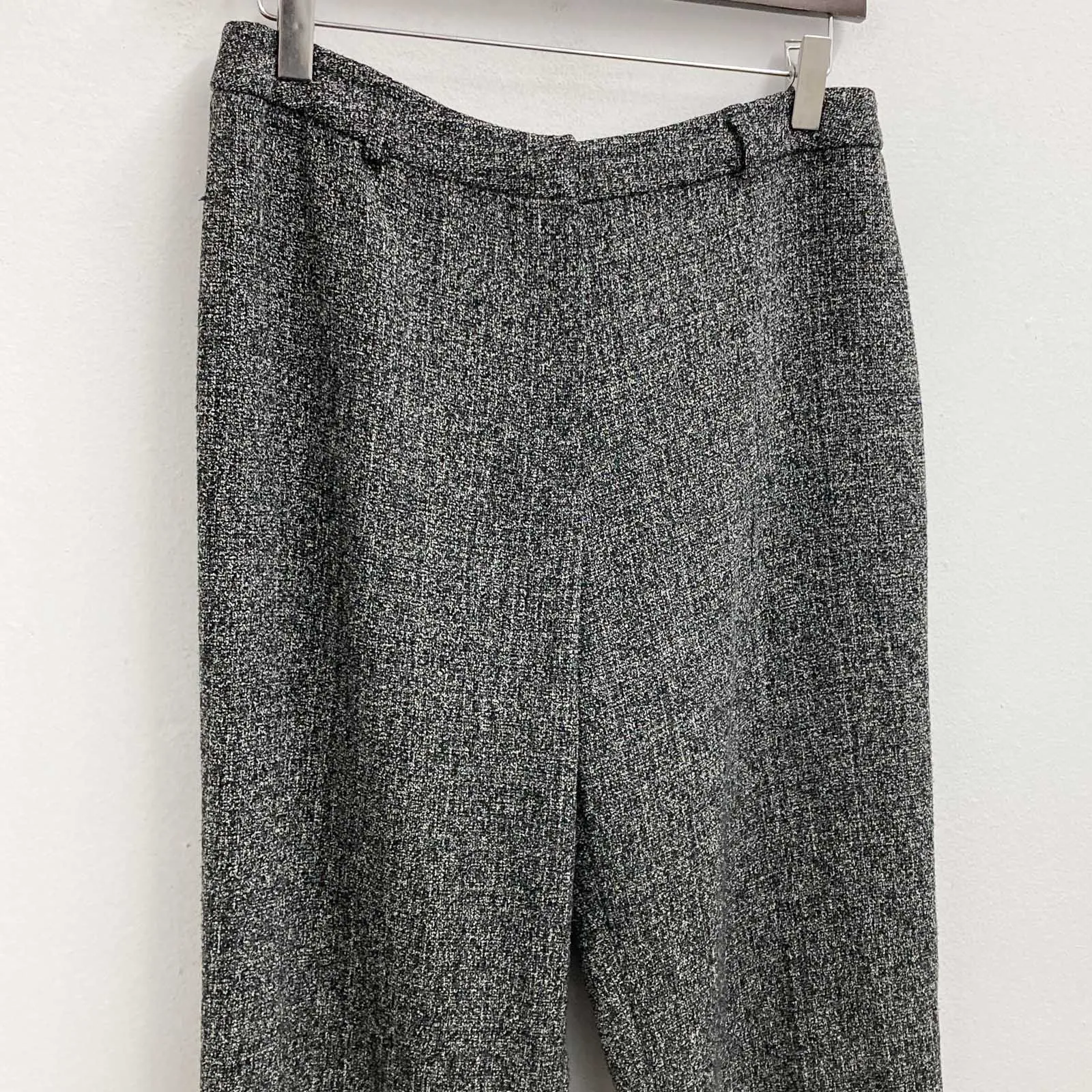Principles Trousers UK 12 Black Mix Smart Tailored Bootcut