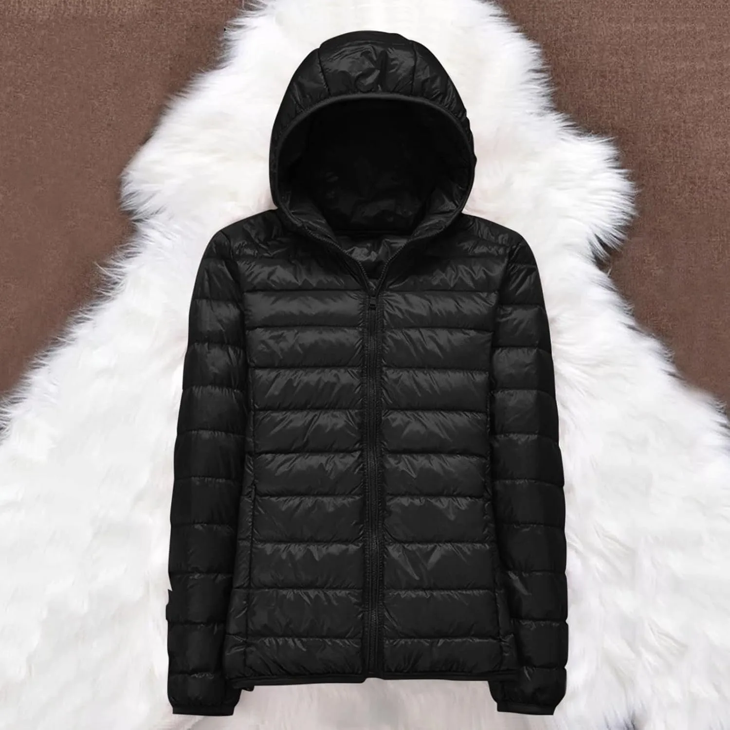 Puffer Jacket Womens Packable Winter Coats Light Winter Jackets Warm Down Jacket Quilted Jackets with Pockets