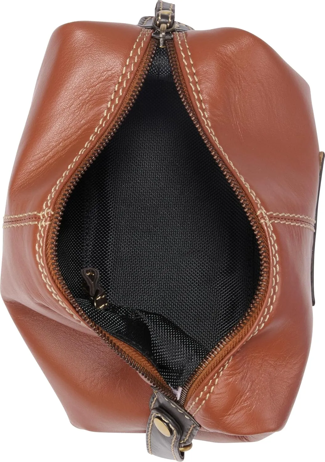 Rawlings Travel Kit Toiletry Bag Collection | Leather | Wild Card | Tan | 4" x 8" x 4.75"