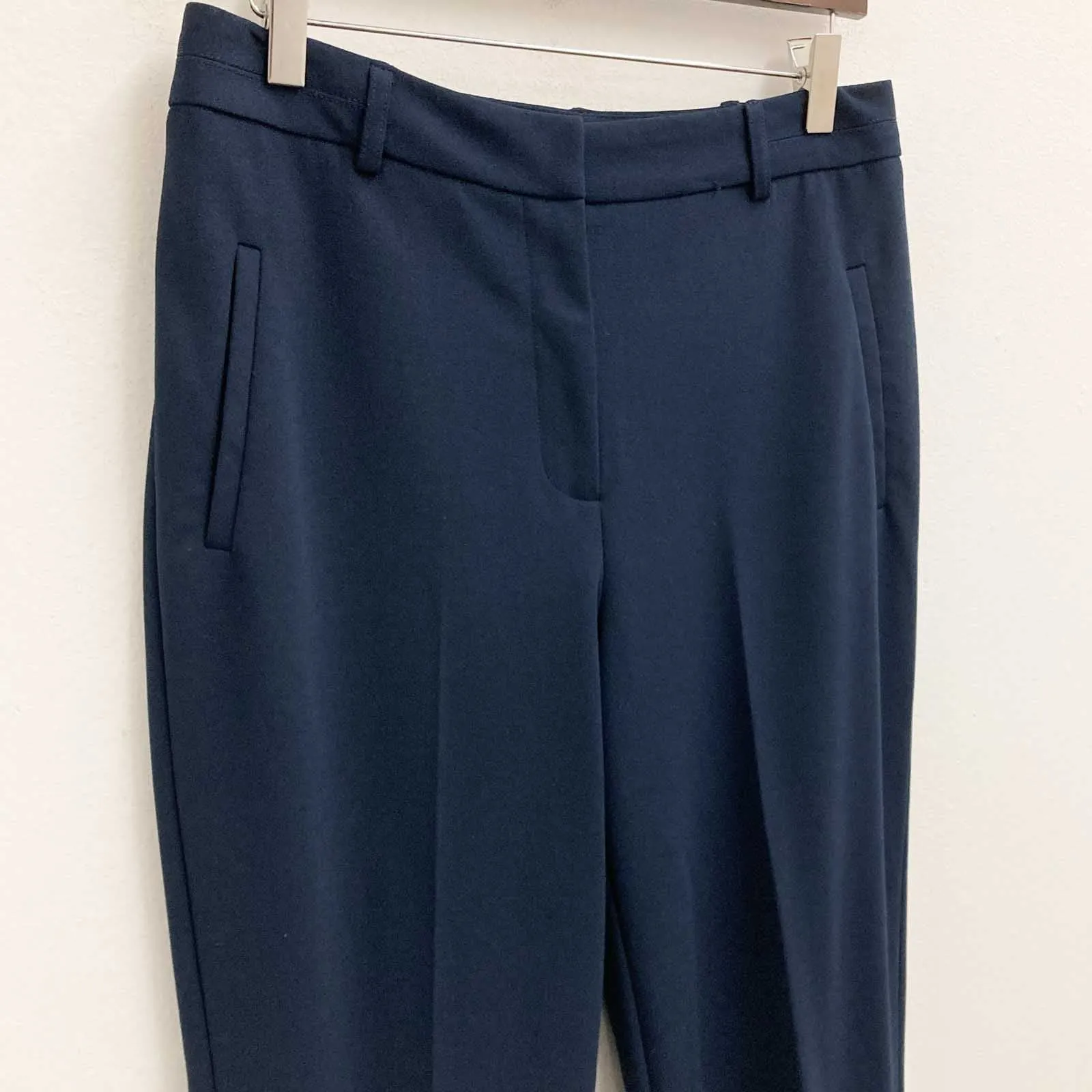 Roman Trousers UK 10 Navy Smart Tailored Straight Leg