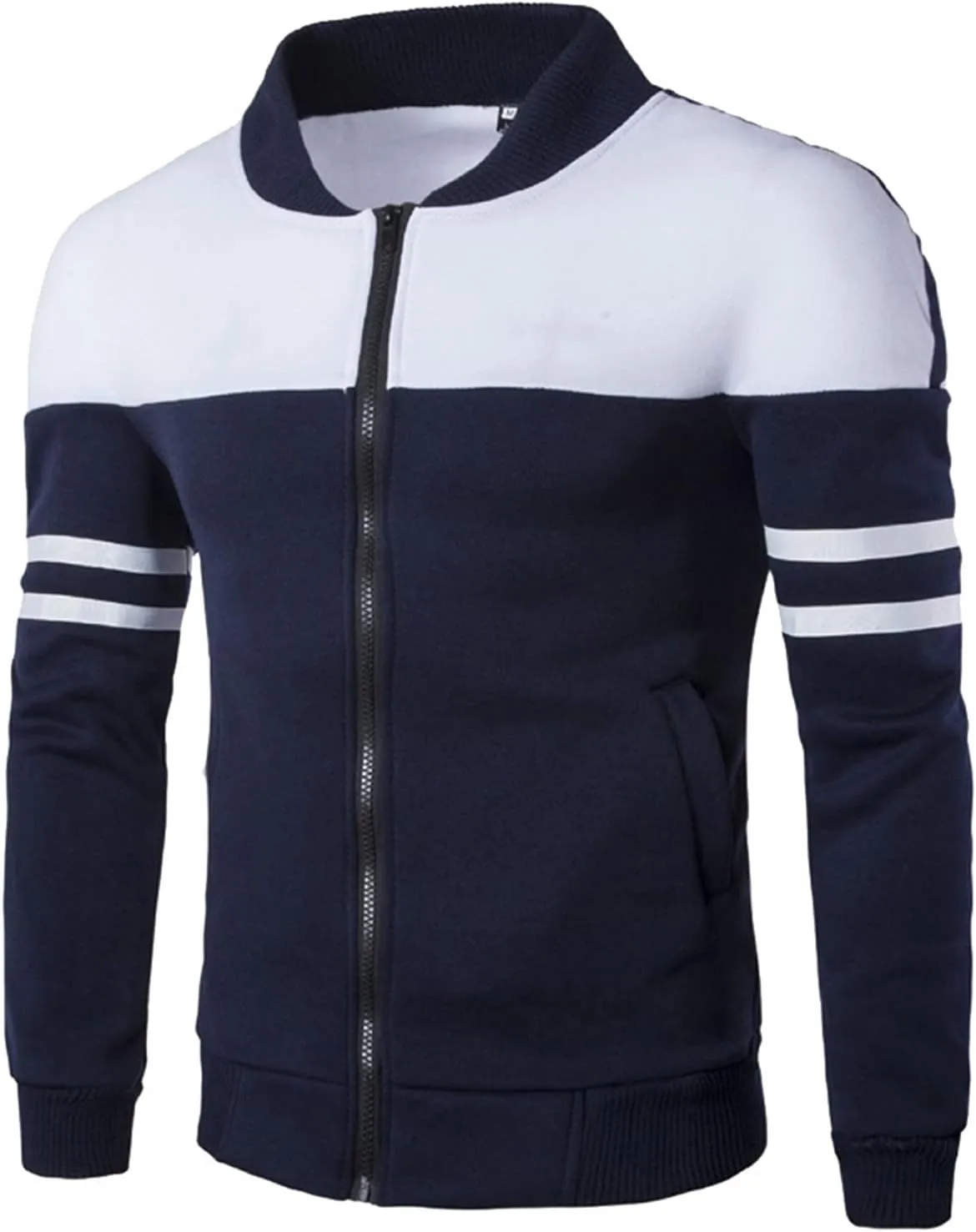 RTRDE Men's Bomber Jackets Lightweight Casual Fall Winter Windbreaker Zip Up Coat Jacket, M-4XL