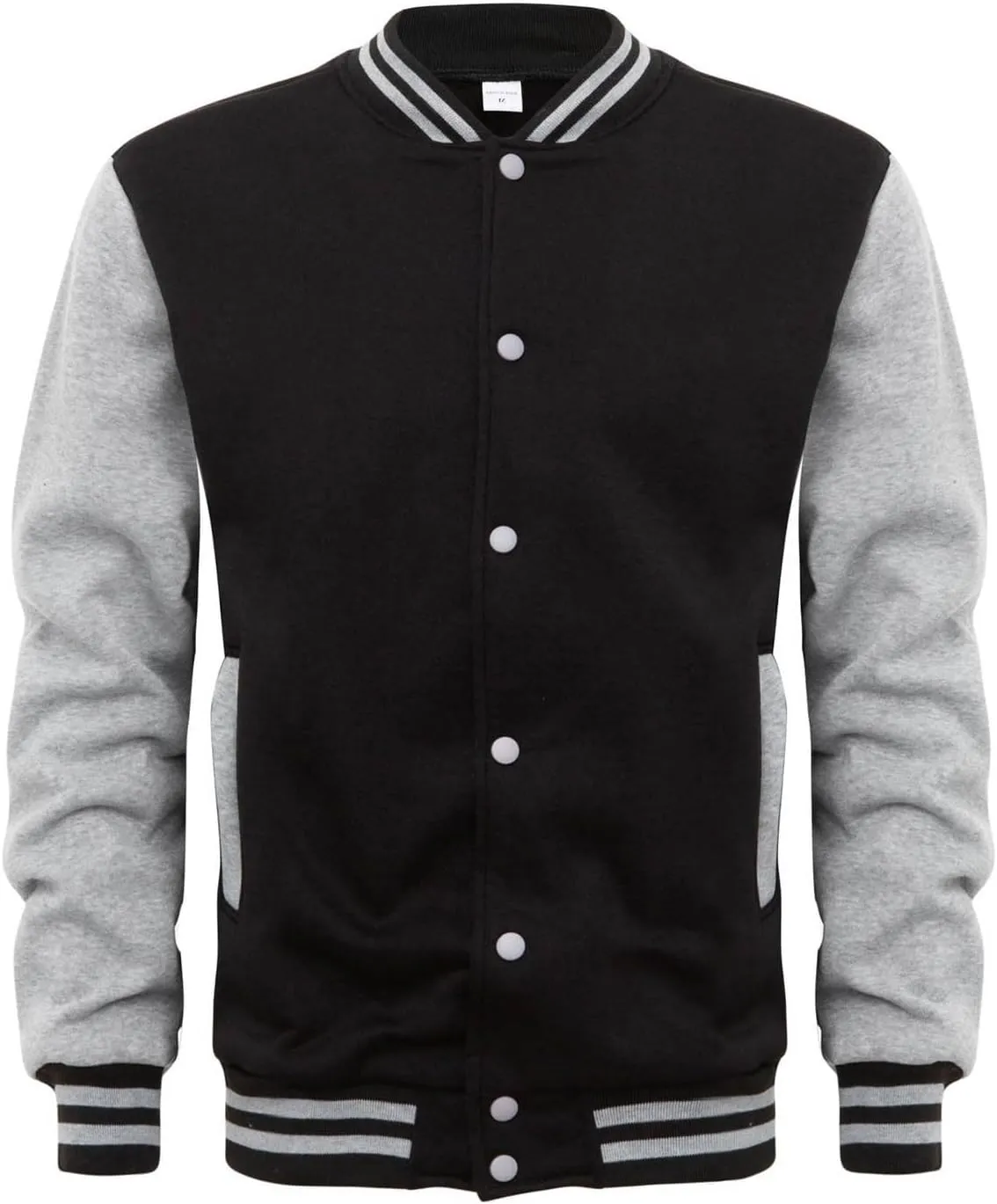 RTRDE Men's Casual Varsity Baseball Jacket Lightweight Letterman Bomber Windbreaker Coat Fashion Jackets Outwear, S-2XL