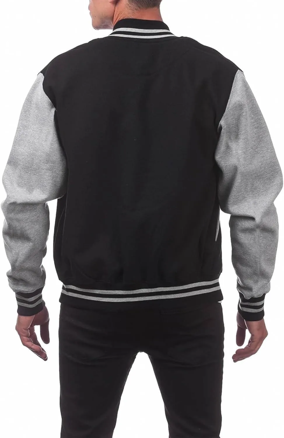RTRDE Men's Casual Varsity Baseball Jacket Lightweight Letterman Bomber Windbreaker Coat Fashion Jackets Outwear, S-2XL