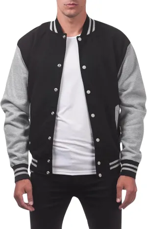 RTRDE Men's Casual Varsity Baseball Jacket Lightweight Letterman Bomber Windbreaker Coat Fashion Jackets Outwear, S-2XL