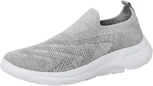 Running Sneakers for Women Tenis De Trabajo para Mujer Antideslizante Negros Gym Shoes Women Slip On High Top Sneakers Black Arch Support Women Slip On Walking Shoes Women