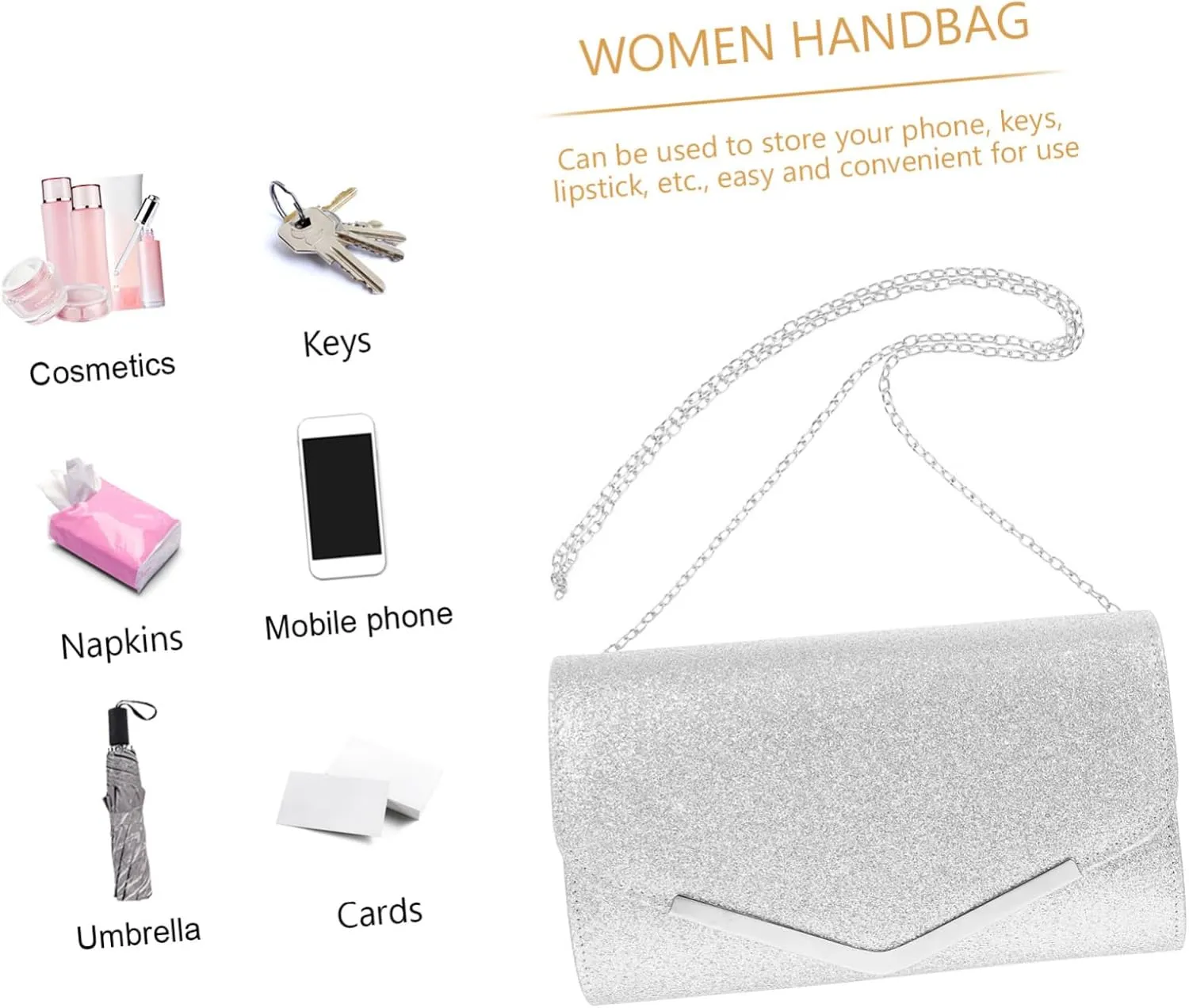 SAFIGLE Evening Handbag Clutch Handbag Fashion Clutch Dinner Bag Women Clutch Bag Women Handbag