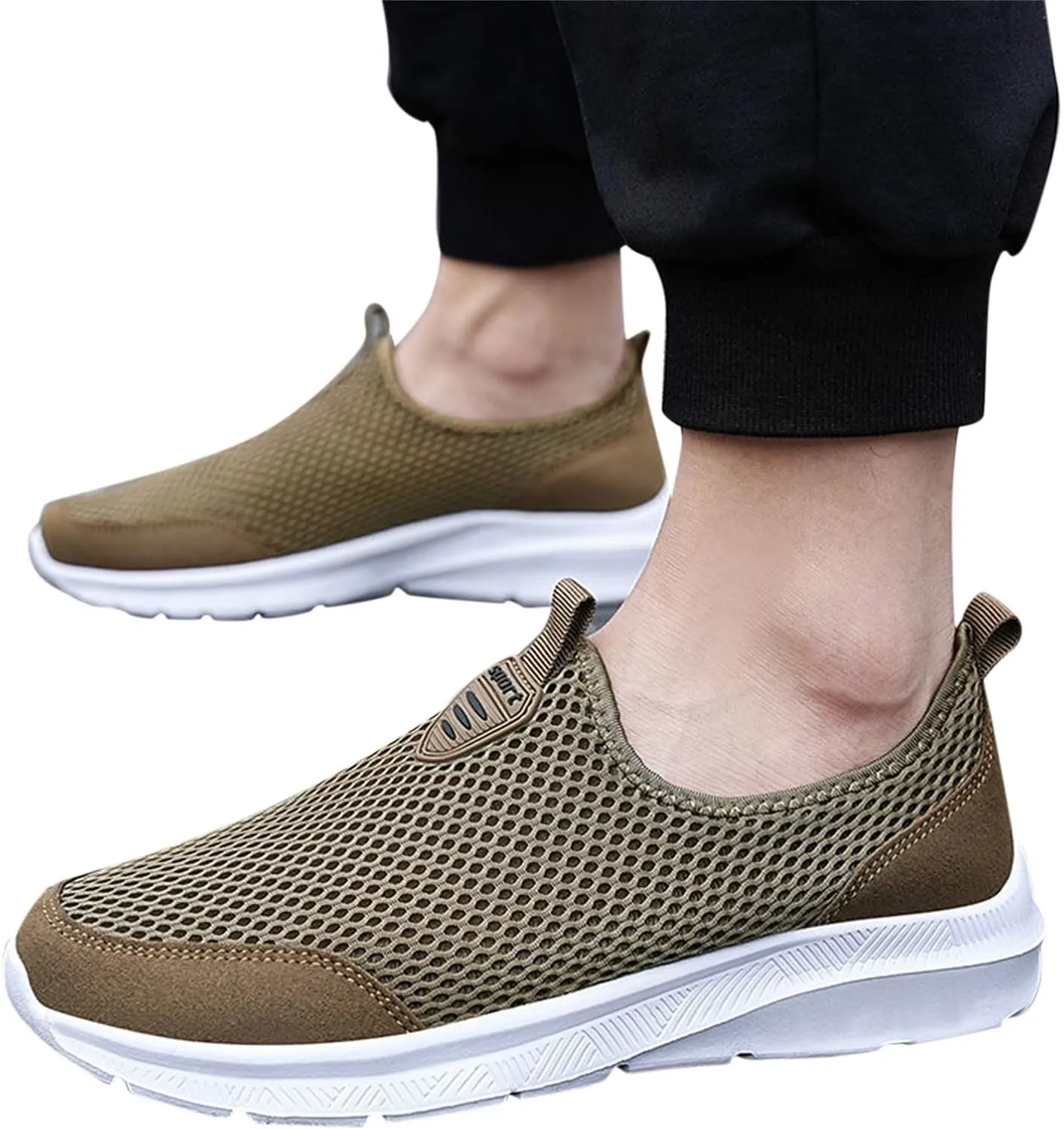 SBGMoSJ Walking Sneakers for Women Wide Width Women Slip On Sneakers Memory Foam Black Shoes Women Casual Slip On Casual Sneakers for Women 2023 Black Slip On Tennis Shoes Ladies