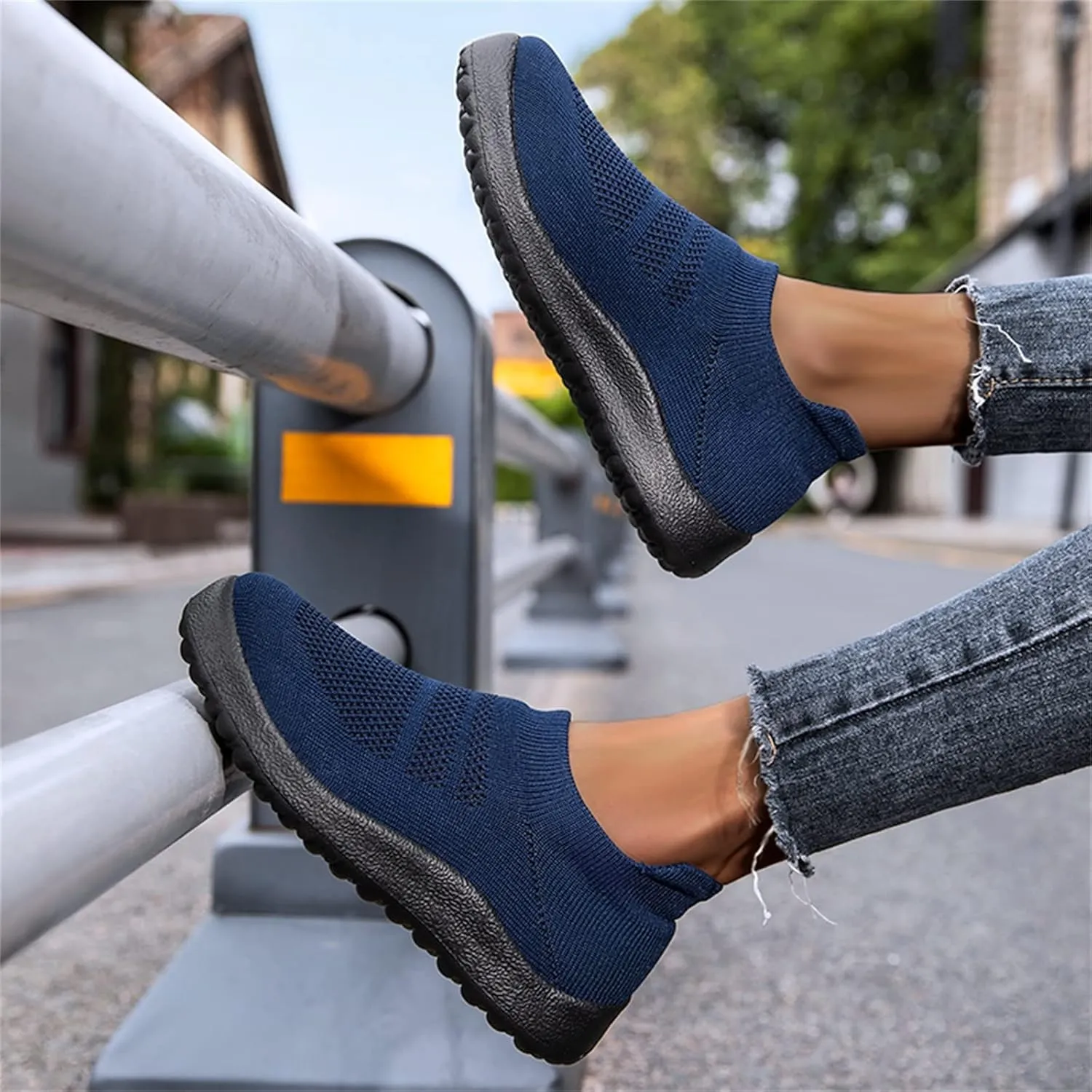 SBGMoSJ Wide Toe Box Gym Shoes Women Women's Hiking Shoes Lightweight Womens Casual Shoes for Bootcut Jeans Women Sneakers Black Size 9 Womens Walking Sneakers Size 8.5 Wide