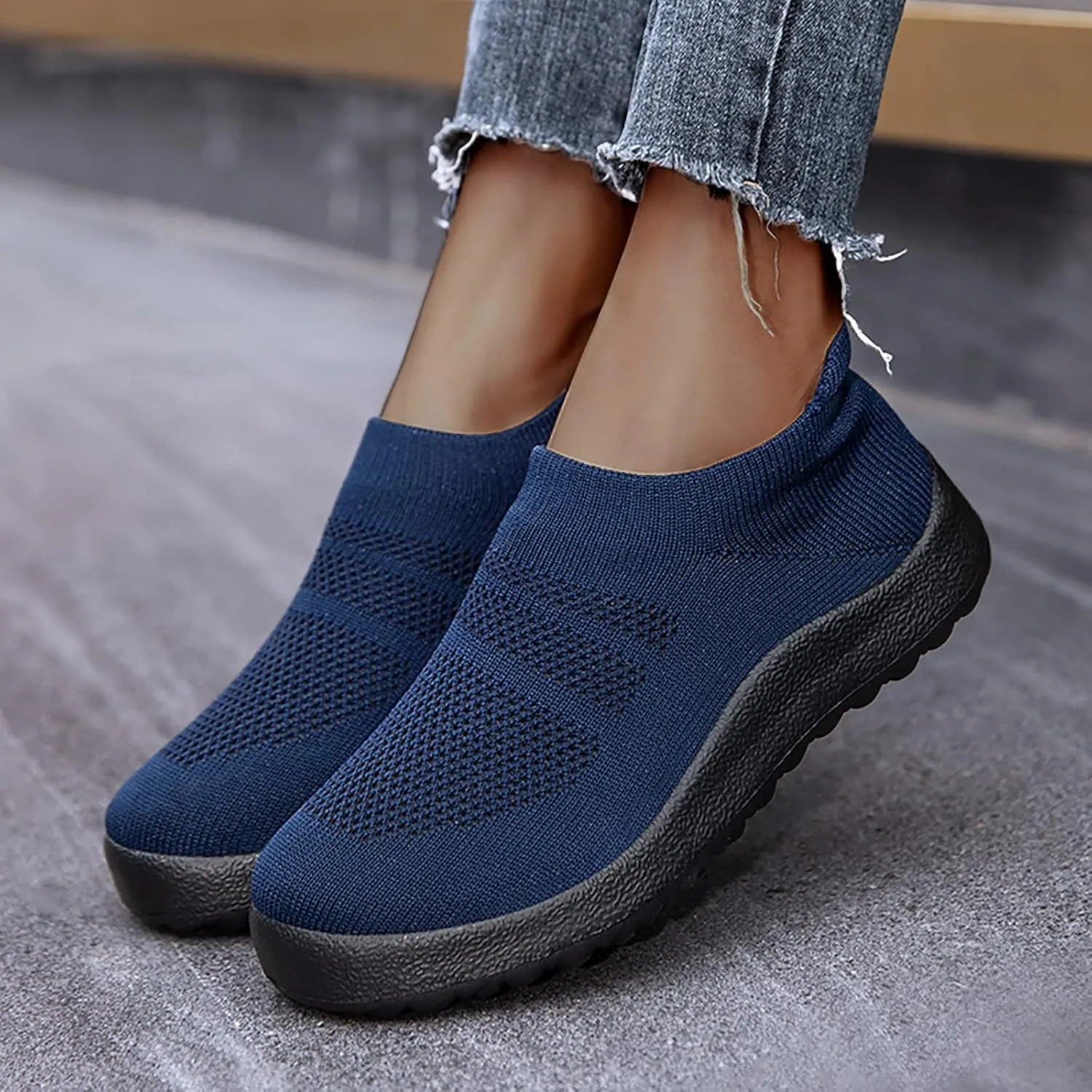 SBGMoSJ Wide Toe Box Gym Shoes Women Women's Hiking Shoes Lightweight Womens Casual Shoes for Bootcut Jeans Women Sneakers Black Size 9 Womens Walking Sneakers Size 8.5 Wide
