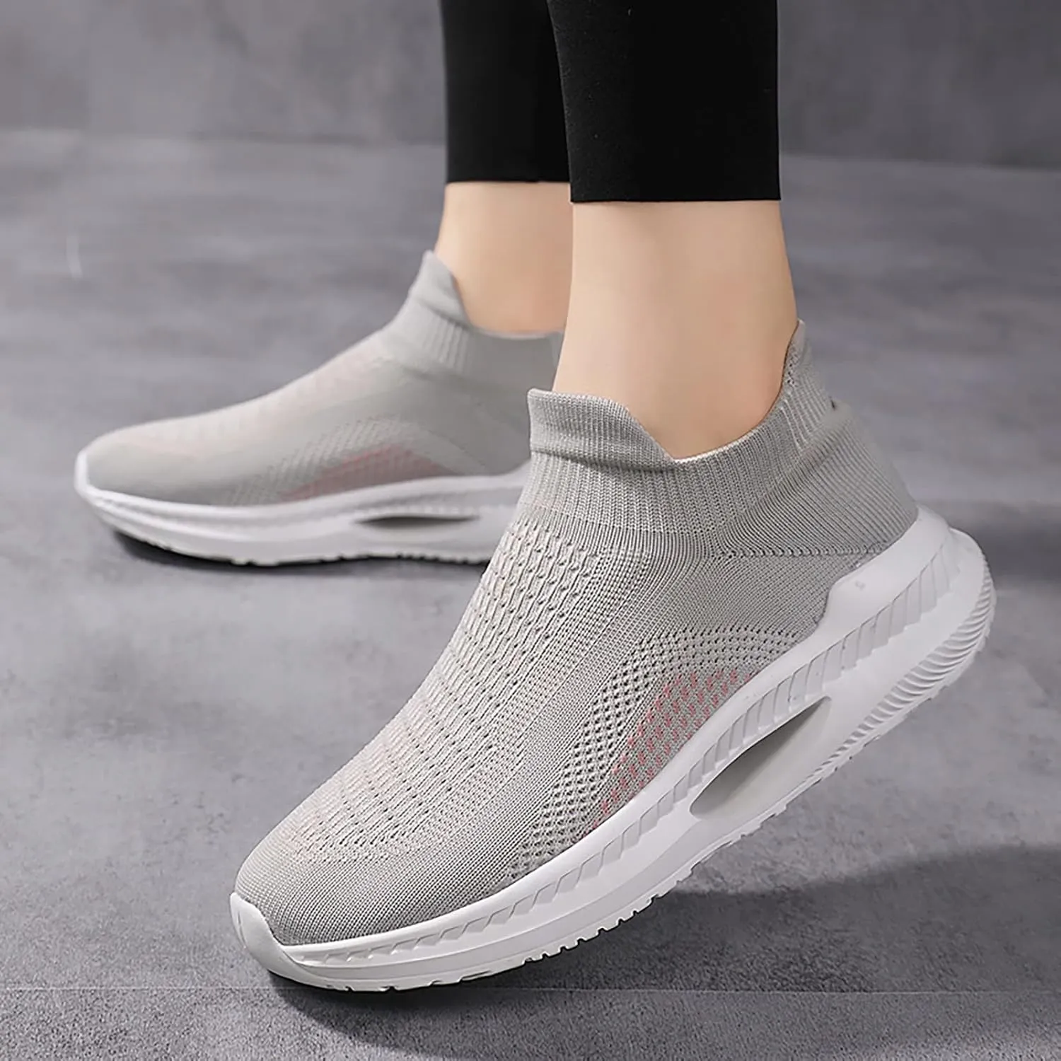 Sneakers for Women Slip Ons Slip On Shoes Women Comfortable Open Back Womens Black Athletic Shoes Size 8 Running Shoes for Women Wide Feet Tenis Antideslizante para Mujer De Cocina