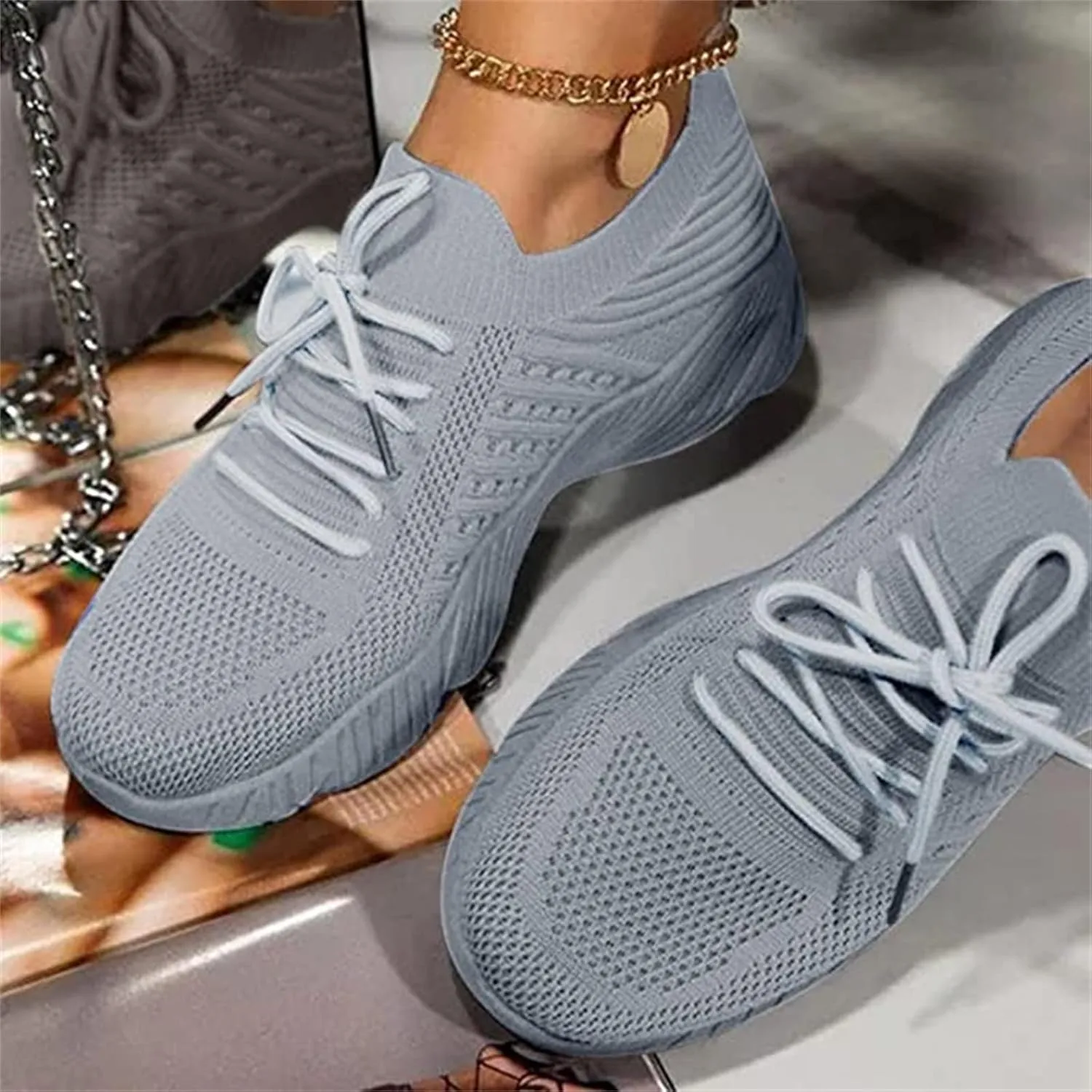 Sneakers For Women Trendy 2025 Walking Tennis Shoes Slip On Memory Foam Lightweight Casual Athletic Running Sneakers