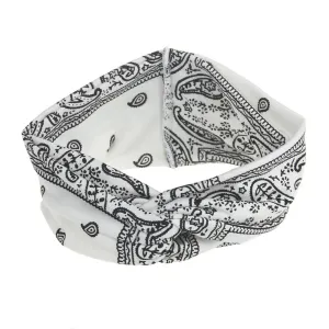 Sport Turban Band Knotted Forehead Band Elastic Yoga Headband Floral Women Hair Headband Women Hair Accessories Headbands