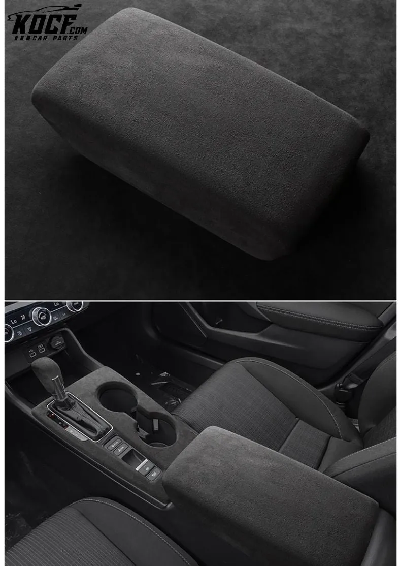 Suede Alcantara Interior Shift Knob, Center Console and Armrest Covers For 11th Gen 2022-Present Honda Civic and Integra