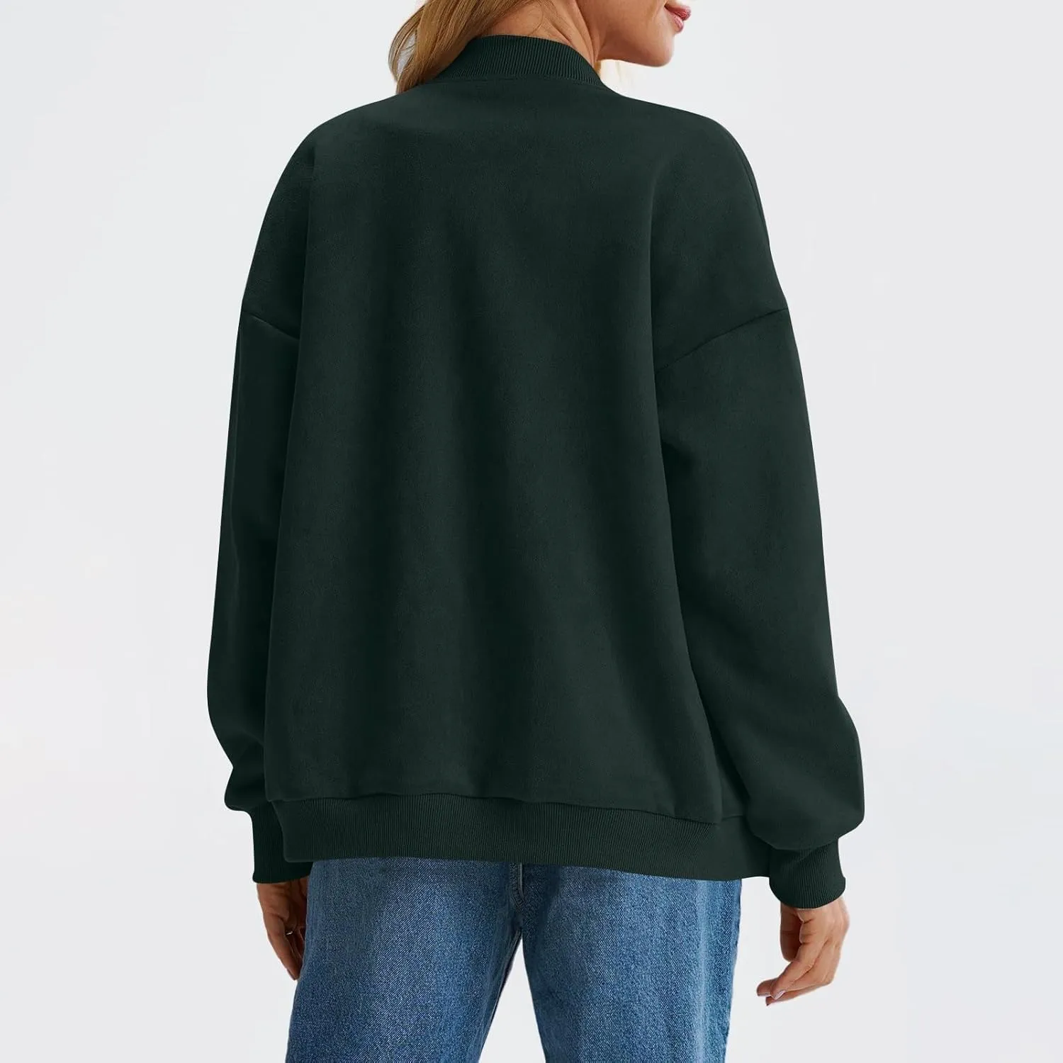 Suede Jacket Women Button Down Bomber Jacket Dressy Casual Varsity Moto Shackets with Pockets Fall Coat Y2k Clothes