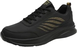 Tennis Shoes for Men Mens White Leather Sneakers Men's Supportive Running Shoes Athletic Sneakers for Men Comfortable Casual Walking Tennis New