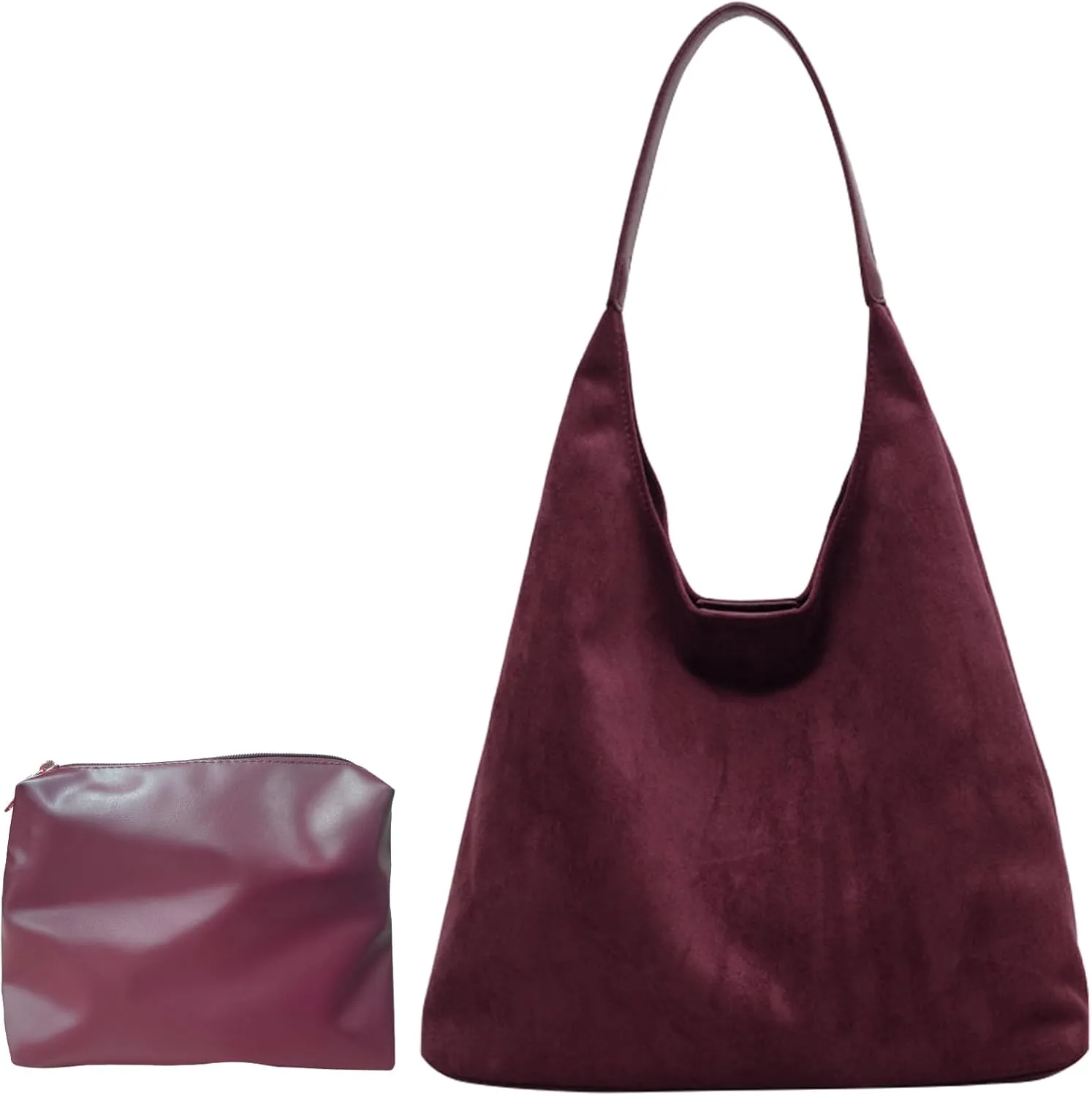 Tote Bags for Women Suede Handbag Work Slouchy Bag Shoulder Hobo Bag Office Tote Handbag