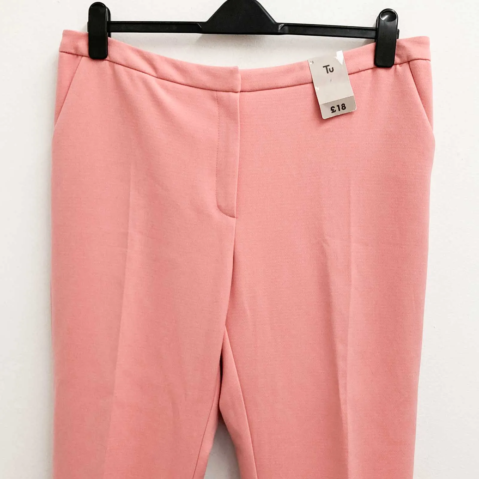 TU Trousers Size 18 Pink Tailored Straight Leg