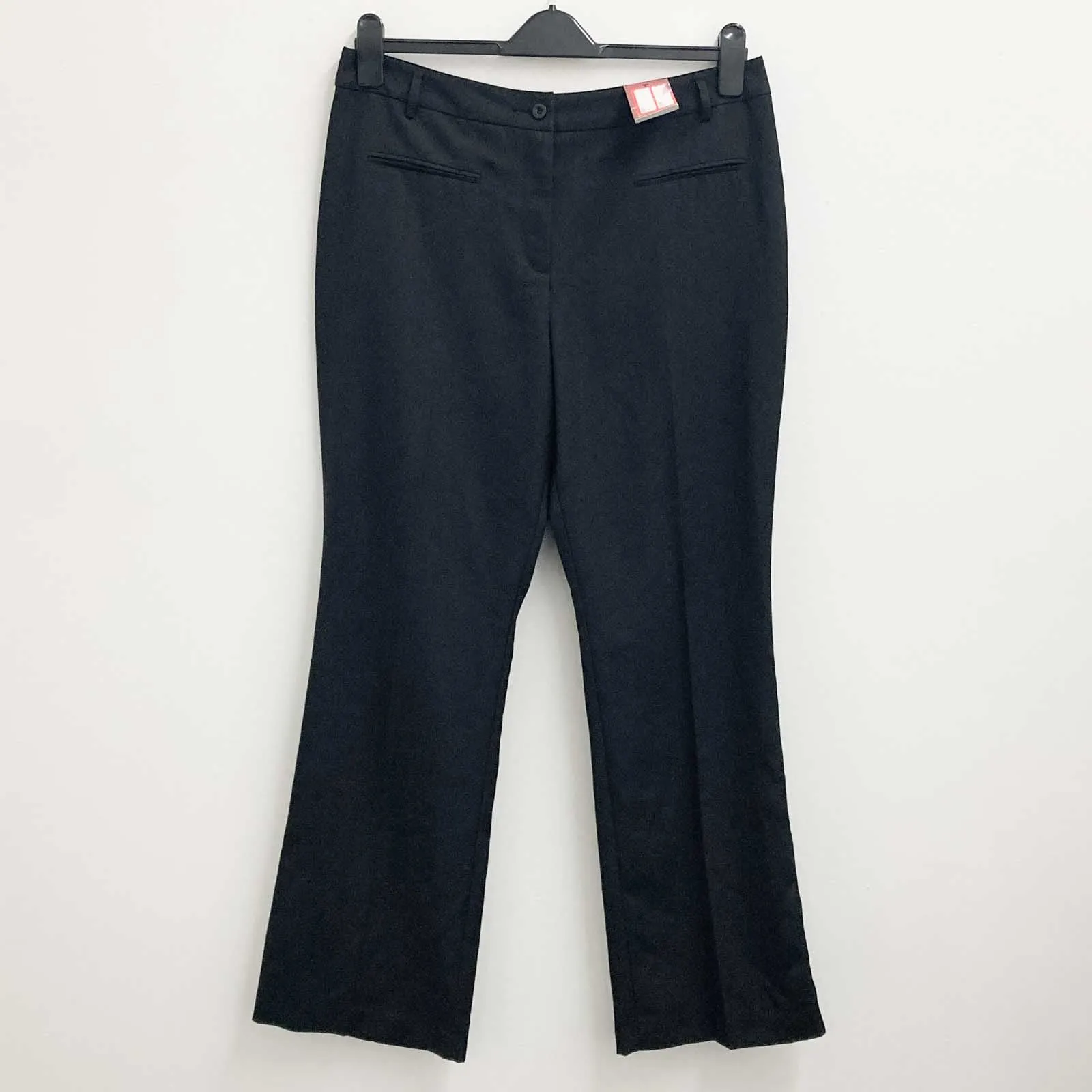 TU Trousers UK 16 Black Tailored Slim Bootcut