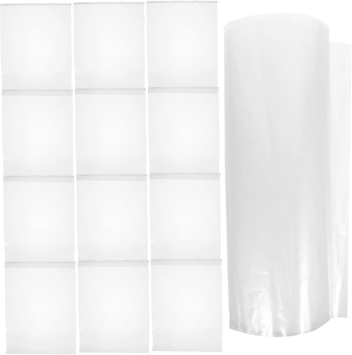 Unomor Dustproof Storage Bag 50pcs Zipper Pouches for Clothing Large Capacity Suit Organizer for Home and Travel