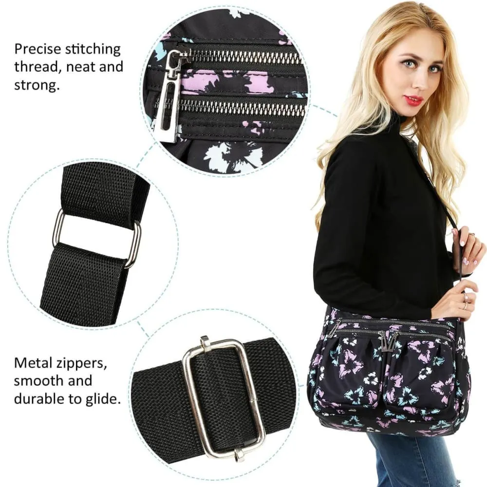 Vbiger Women Cross-body Bag Large-capacity Nylon Cross-body Bags