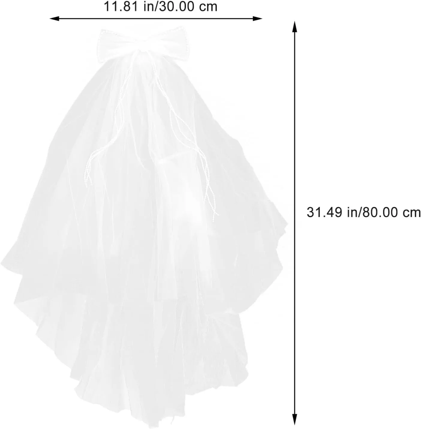 Veil White Wedding Dresses Accessories Bridal Accessories Bride Accessories Tiara for White Ribbon White