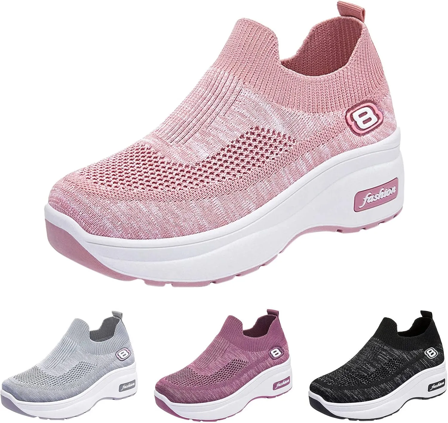 Walking Shoes Women Zapatillas De Tacon para Mujer Elegantes Canvas Shoes for Women Men High Top Lace Up Sneakers Women's Sneakers Size 8 Slip On Women Walking Shoes Sock Sneakers Mesh Slip On Air