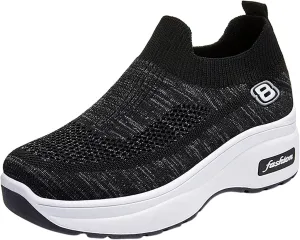 Walking Shoes Women Zapatillas De Tacon para Mujer Elegantes Canvas Shoes for Women Men High Top Lace Up Sneakers Women's Sneakers Size 8 Slip On Women Walking Shoes Sock Sneakers Mesh Slip On Air