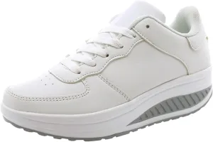 Walking Sneakers for Women Wide Width Slip On Non Slip Work Shoes Women Food Service Tennis Shoes Women White High Top Work Sneakers for Women 2023 Zapatos para Trabajo De Mujer