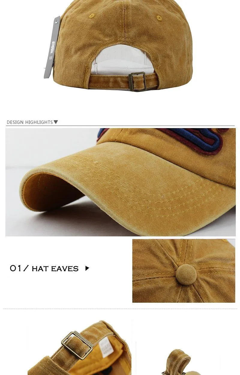West Louis Denim Baseball Snapback Hats