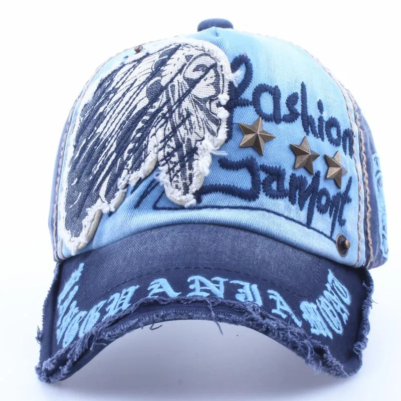 West Louis Embroidery Antique Style Baseball Cap