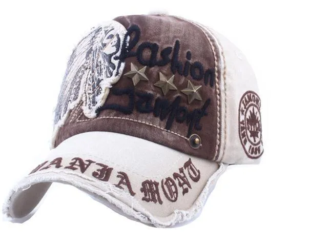 West Louis Embroidery Antique Style Baseball Cap