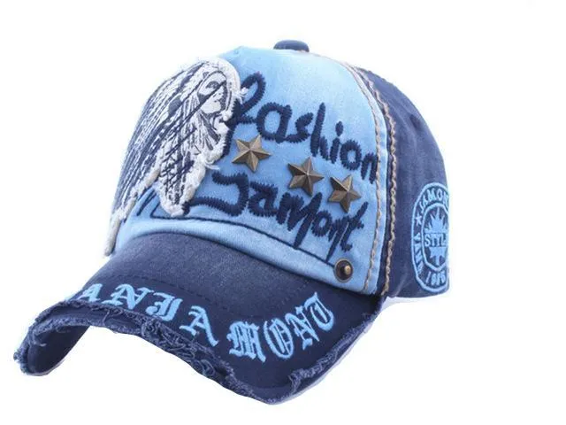 West Louis Embroidery Antique Style Baseball Cap