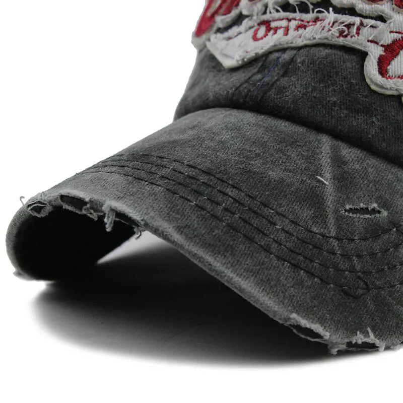 West Louis Vintage Gorras Letter Baseball CapS