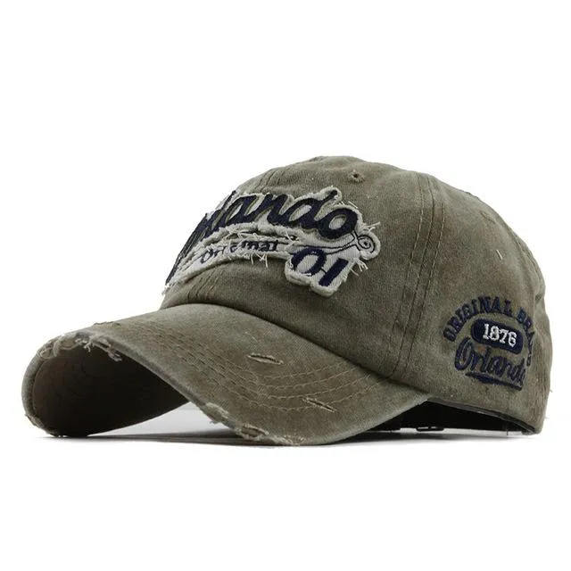 West Louis Vintage Gorras Letter Baseball CapS
