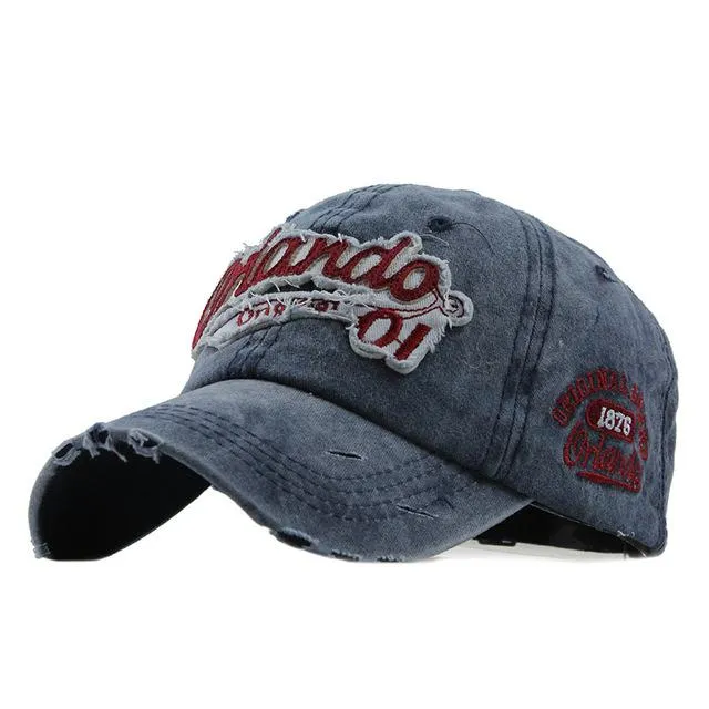 West Louis Vintage Gorras Letter Baseball CapS