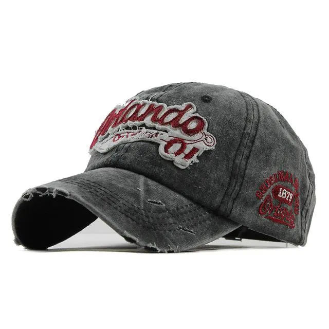 West Louis Vintage Gorras Letter Baseball CapS