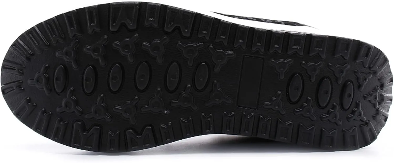 Women Sneakers Black Woman's Non Slip Work Shoes Womens Sneakers Size 8 Wide Width Slip Ons Casual Slip On Platform Sneakers for Women Zapatos Doble Anchos De Mujer para Pies Con Juanetes
