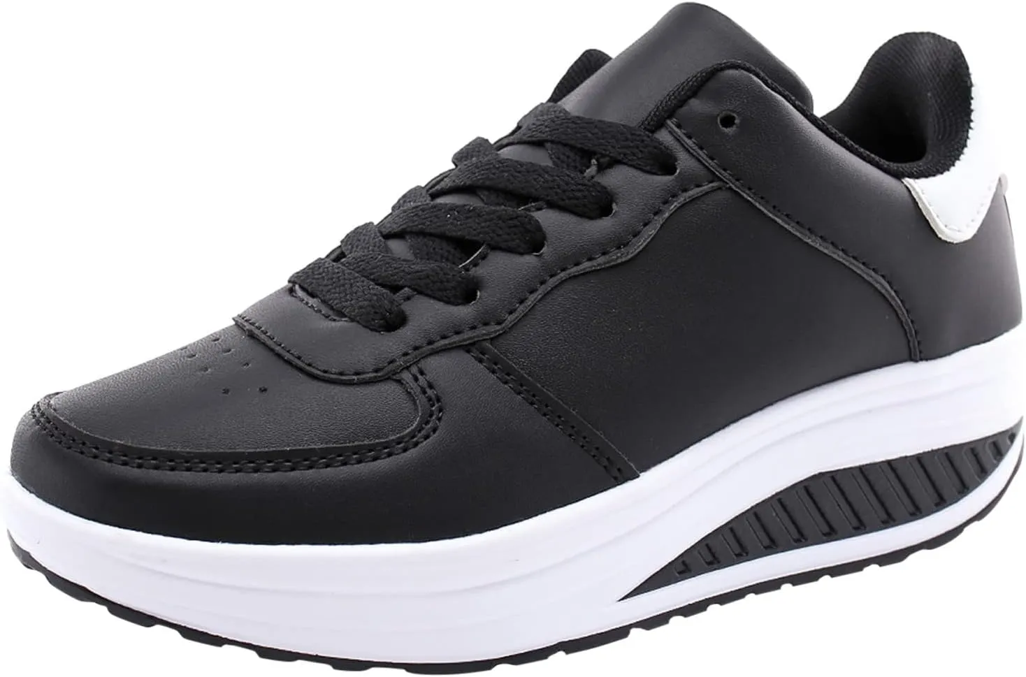 Women Sneakers Black Woman's Non Slip Work Shoes Womens Sneakers Size 8 Wide Width Slip Ons Casual Slip On Platform Sneakers for Women Zapatos Doble Anchos De Mujer para Pies Con Juanetes