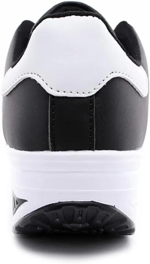 Women Sneakers Black Woman's Non Slip Work Shoes Womens Sneakers Size 8 Wide Width Slip Ons Casual Slip On Platform Sneakers for Women Zapatos Doble Anchos De Mujer para Pies Con Juanetes
