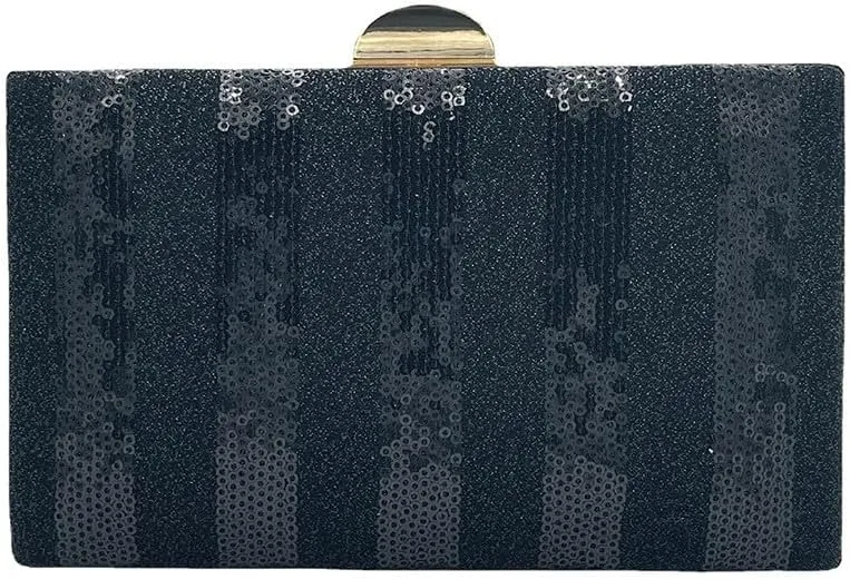 Womens Clutch Purse Evening with Shoulder Chain Pearl Sequins Women's Evening Handbags for Wedding Party Prom Red