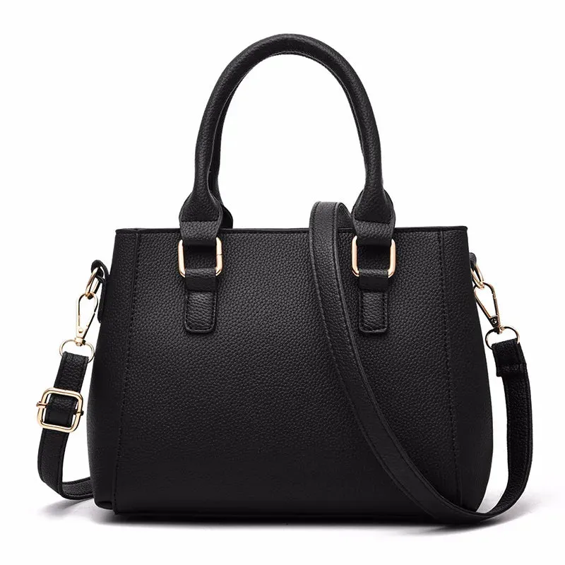 Womens Embroidery Leather Messenger Bag