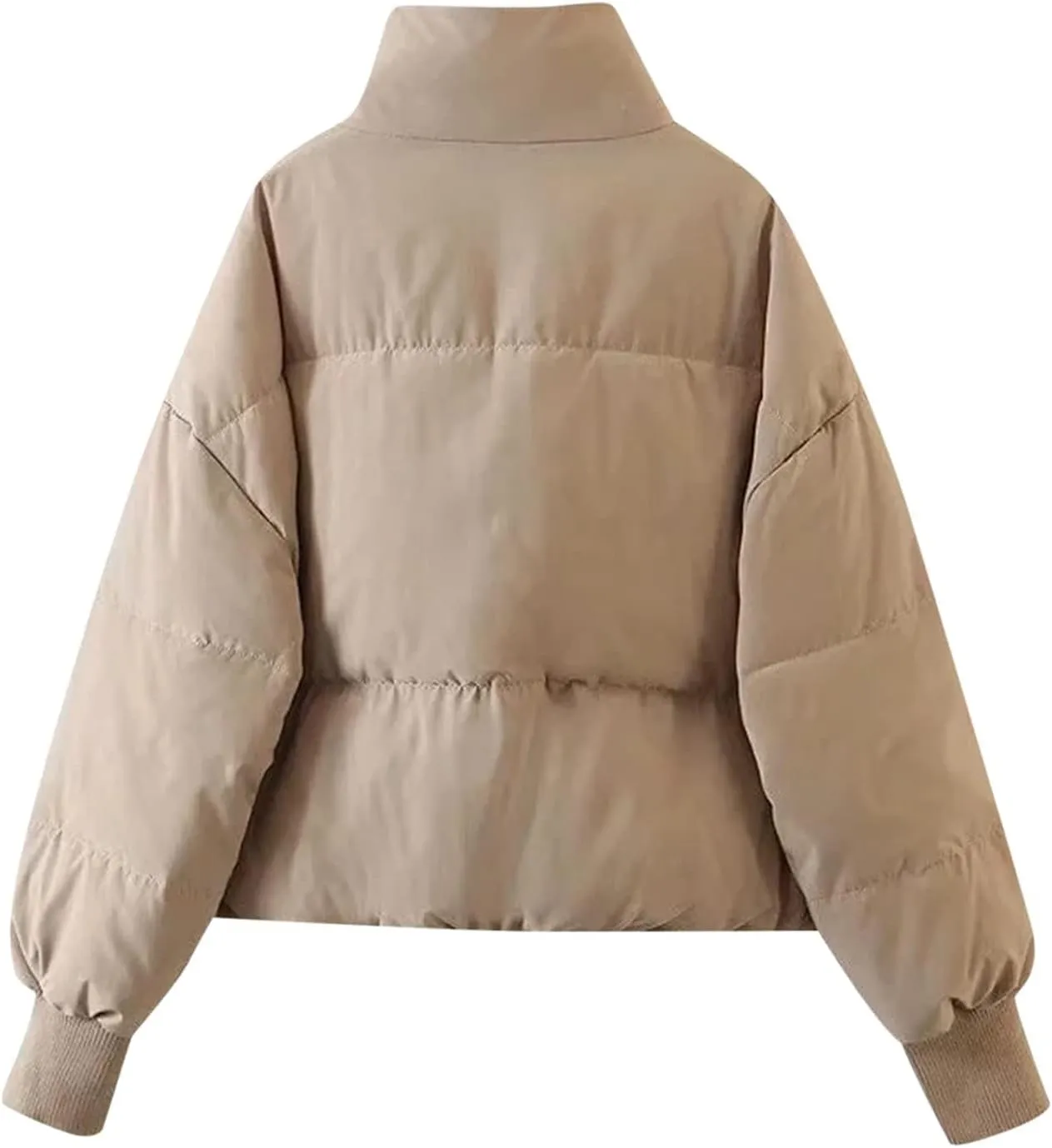 Womens Sherpa Lined Plus Size Hooded Raincoat Solid Color Thickened Windproof Fleece Jacket Loose Fit Long Padded Coat
