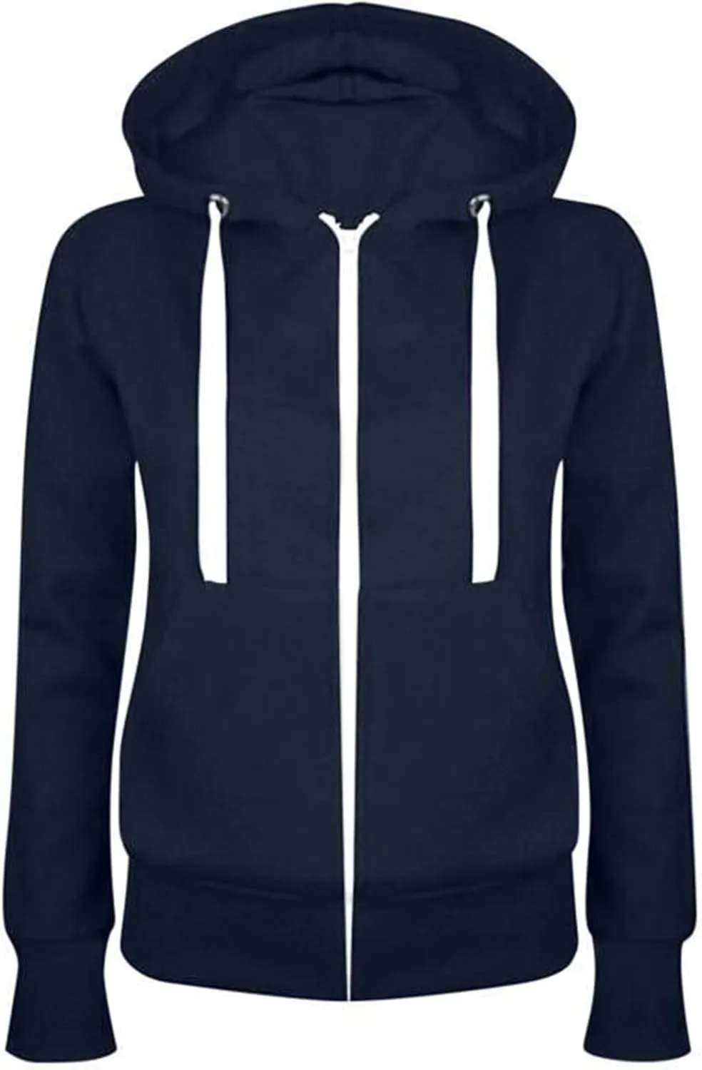 Womens Zip Up Hoodies Casual Lightweight Long Sleeve Jackets Drawstring Hooded Sweatshirt Fall Outfits with Pockets