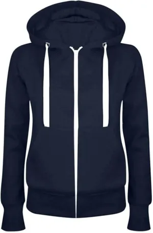 Womens Zip Up Hoodies Casual Lightweight Long Sleeve Jackets Drawstring Hooded Sweatshirt Fall Outfits with Pockets