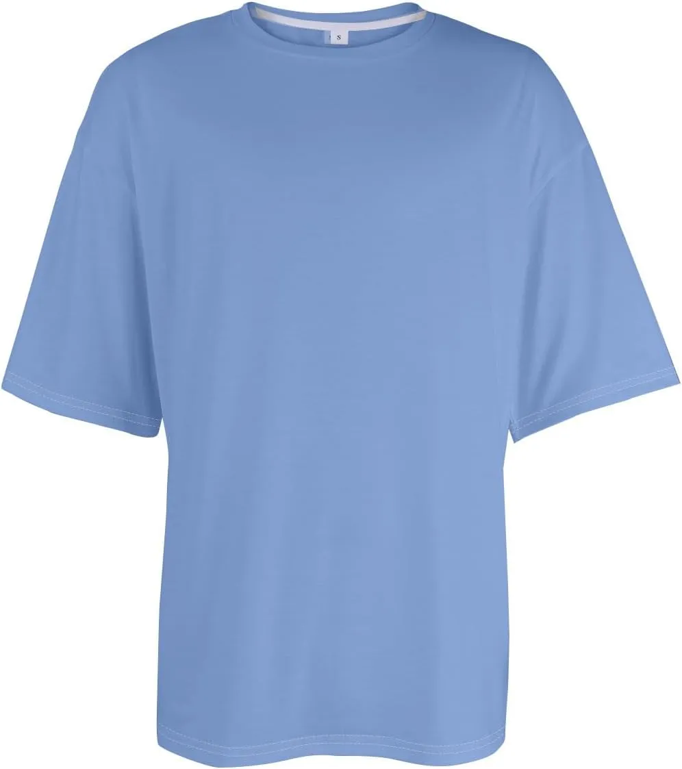 Ymosrh Men's Solid Color T-Shirts Summer Tee Tops Round Neck Short Sleeve T Shirt Tops Shirts, S-5XL