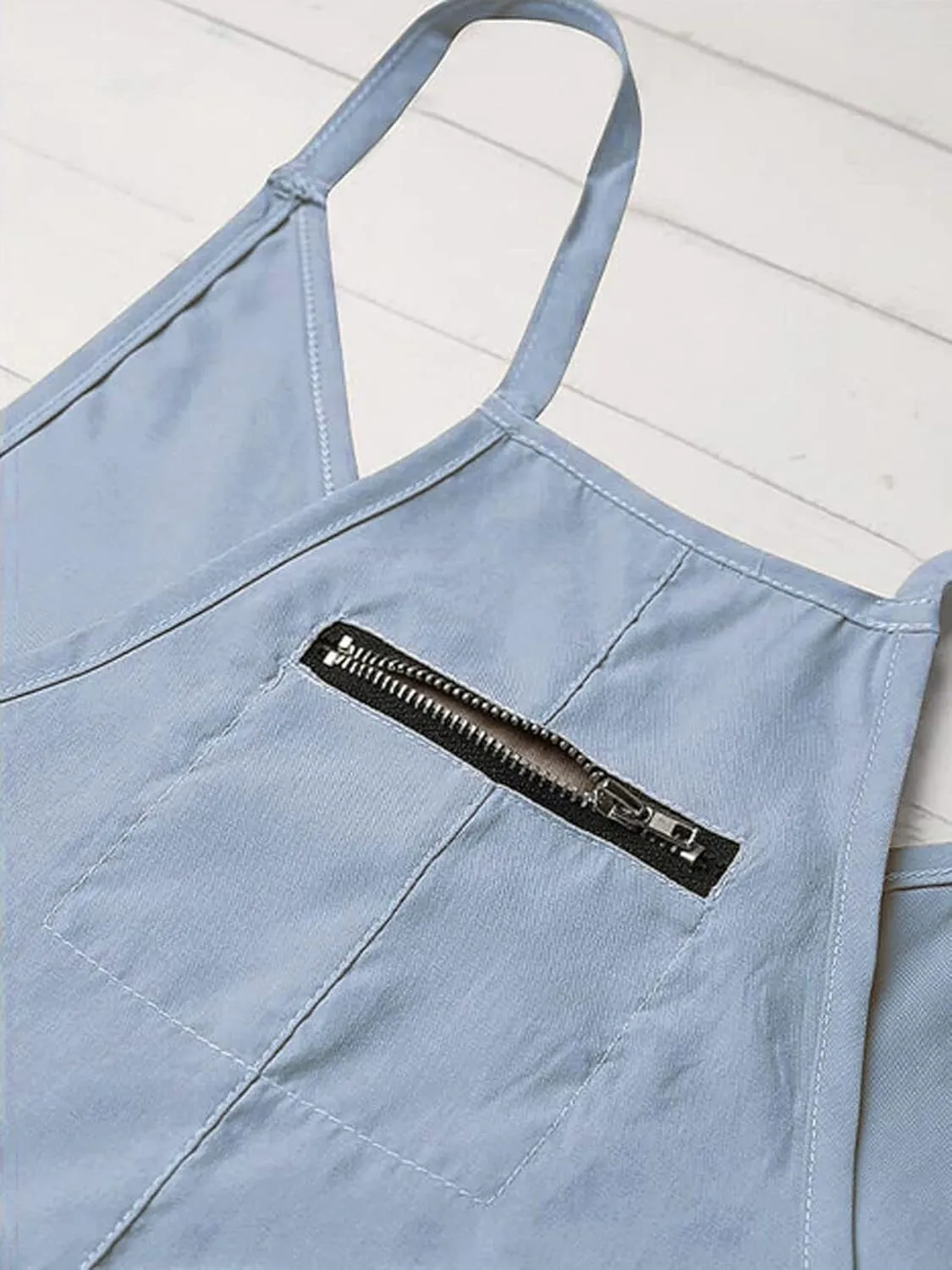ZWRXW Jumpsuits for Women Oversized Sleeveless Jumpsuit Adjustable Spaghetti Strap Wide Leg Overall Rompers with Pockets 2024